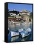 Old Town and Fishing Harbour, Nesebur (Nessebar), Black Sea Coast, Bulgaria, Europe-Stuart Black-Framed Stretched Canvas