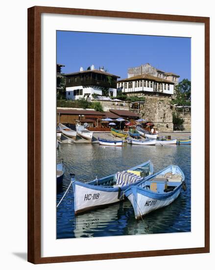 Old Town and Fishing Harbour, Nesebur (Nessebar), Black Sea Coast, Bulgaria, Europe-Stuart Black-Framed Photographic Print