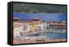 Old Town and Harbour, Portoferraio, Island of Elba, Livorno Province, Tuscany, Italy-Markus Lange-Framed Stretched Canvas