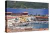 Old Town and Harbour, Portoferraio, Island of Elba, Livorno Province, Tuscany, Italy-Markus Lange-Stretched Canvas