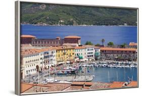Old Town and Harbour, Portoferraio, Island of Elba, Livorno Province, Tuscany, Italy-Markus Lange-Framed Photographic Print