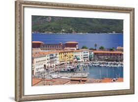 Old Town and Harbour, Portoferraio, Island of Elba, Livorno Province, Tuscany, Italy-Markus Lange-Framed Photographic Print