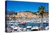Old Town and Marina, Menton, Cote D'Azur, French Riviera, Provence, France, Mediterranean, Europe-Peter Groenendijk-Stretched Canvas