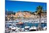 Old Town and Marina, Menton, Cote D'Azur, French Riviera, Provence, France, Mediterranean, Europe-Peter Groenendijk-Mounted Photographic Print