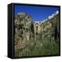 Old Town and Puente Nuevo, Ronda, Andalucia, Spain, Europe-Stuart Black-Framed Stretched Canvas