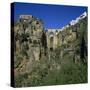 Old Town and Puente Nuevo, Ronda, Andalucia, Spain, Europe-Stuart Black-Stretched Canvas