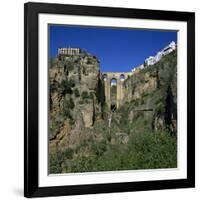 Old Town and Puente Nuevo, Ronda, Andalucia, Spain, Europe-Stuart Black-Framed Premium Photographic Print