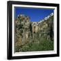 Old Town and Puente Nuevo, Ronda, Andalucia, Spain, Europe-Stuart Black-Framed Premium Photographic Print