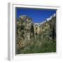Old Town and Puente Nuevo, Ronda, Andalucia, Spain, Europe-Stuart Black-Framed Photographic Print