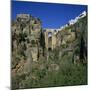 Old Town and Puente Nuevo, Ronda, Andalucia, Spain, Europe-Stuart Black-Mounted Photographic Print