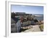 Old Town and River Esk Harbour from Steps on East Cliff, Whitby, North Yorkshire-Pearl Bucknall-Framed Photographic Print