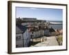 Old Town and River Esk Harbour from Steps on East Cliff, Whitby, North Yorkshire-Pearl Bucknall-Framed Photographic Print