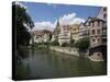 Old Town and River Neckar, Tubingen, Baden-Wurttemberg, Germany-Hans Peter Merten-Stretched Canvas