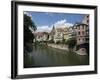 Old Town and River Neckar, Tubingen, Baden-Wurttemberg, Germany-Hans Peter Merten-Framed Photographic Print