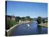 Old Town and River Saar, Saarburg, Rheinland-Pfalz (Rhineland Palatinate), Germany-Hans Peter Merten-Stretched Canvas