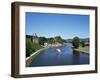 Old Town and River Saar, Saarburg, Rheinland-Pfalz (Rhineland Palatinate), Germany-Hans Peter Merten-Framed Photographic Print