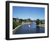 Old Town and River Saar, Saarburg, Rheinland-Pfalz (Rhineland Palatinate), Germany-Hans Peter Merten-Framed Photographic Print