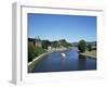 Old Town and River Saar, Saarburg, Rheinland-Pfalz (Rhineland Palatinate), Germany-Hans Peter Merten-Framed Photographic Print