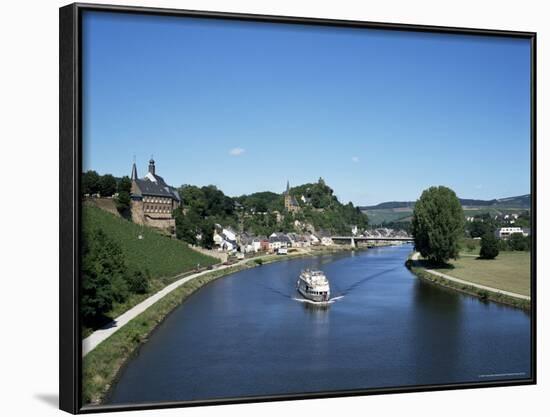 Old Town and River Saar, Saarburg, Rheinland-Pfalz (Rhineland Palatinate), Germany-Hans Peter Merten-Framed Photographic Print