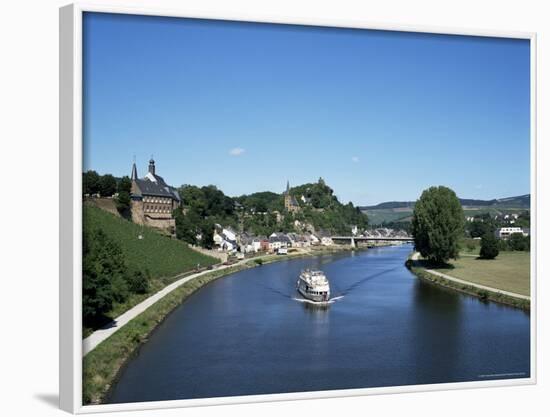 Old Town and River Saar, Saarburg, Rheinland-Pfalz (Rhineland Palatinate), Germany-Hans Peter Merten-Framed Photographic Print