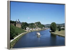 Old Town and River Saar, Saarburg, Rheinland-Pfalz (Rhineland Palatinate), Germany-Hans Peter Merten-Framed Photographic Print