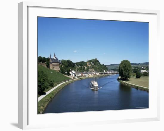 Old Town and River Saar, Saarburg, Rheinland-Pfalz (Rhineland Palatinate), Germany-Hans Peter Merten-Framed Photographic Print