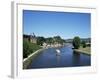 Old Town and River Saar, Saarburg, Rheinland-Pfalz (Rhineland Palatinate), Germany-Hans Peter Merten-Framed Photographic Print