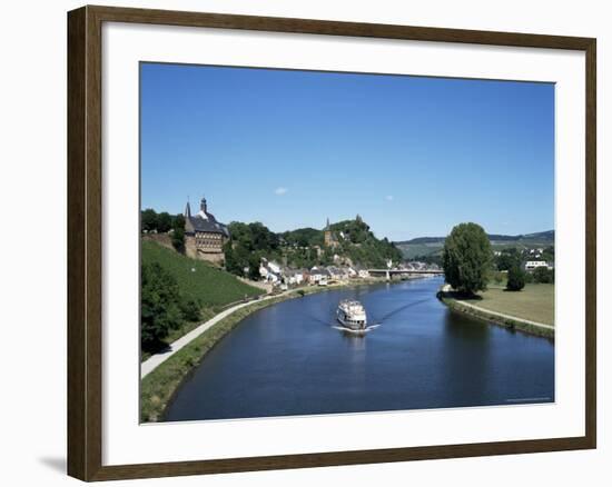 Old Town and River Saar, Saarburg, Rheinland-Pfalz (Rhineland Palatinate), Germany-Hans Peter Merten-Framed Photographic Print