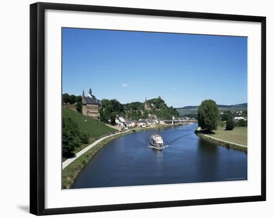 Old Town and River Saar, Saarburg, Rheinland-Pfalz (Rhineland Palatinate), Germany-Hans Peter Merten-Framed Photographic Print