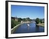 Old Town and River Saar, Saarburg, Rheinland-Pfalz (Rhineland Palatinate), Germany-Hans Peter Merten-Framed Photographic Print