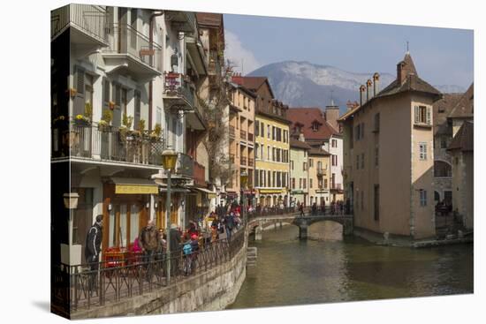 Old Town and River Thiou, Annecy, Haute Savoie, France, Europe-Rolf Richardson-Stretched Canvas