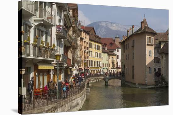 Old Town and River Thiou, Annecy, Haute Savoie, France, Europe-Rolf Richardson-Stretched Canvas