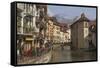 Old Town and River Thiou, Annecy, Haute Savoie, France, Europe-Rolf Richardson-Framed Stretched Canvas