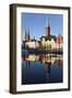 Old Town and River Trave at Lubeck, Schleswig-Holstein, Germany-Peter Adams-Framed Photographic Print