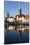 Old Town and River Trave at Lubeck, Schleswig-Holstein, Germany-Peter Adams-Mounted Photographic Print