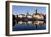 Old Town and River Trave at Lubeck, Schleswig-Holstein, Germany-Peter Adams-Framed Photographic Print