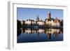 Old Town and River Trave at Lubeck, Schleswig-Holstein, Germany-Peter Adams-Framed Photographic Print