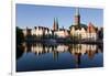 Old Town and River Trave at Lubeck, Schleswig-Holstein, Germany-Peter Adams-Framed Photographic Print