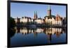 Old Town and River Trave at Lubeck, Schleswig-Holstein, Germany-Peter Adams-Framed Photographic Print