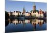 Old Town and River Trave at Lubeck, Schleswig-Holstein, Germany-Peter Adams-Mounted Photographic Print