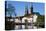 Old Town and River Trave at Lubeck, Schleswig-Holstein, Germany-Peter Adams-Stretched Canvas