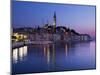 Old Town and St. Euphemia's Church at Dusk, Rovinj, Istria, Croatia, Adriatic, Europe-Stuart Black-Mounted Photographic Print