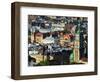 Old Town and the Virgin Marys Assumption Church Bell Tower, from Castle Hill, Lviv, Western Ukraine-Christian Kober-Framed Photographic Print