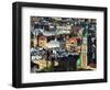 Old Town and the Virgin Marys Assumption Church Bell Tower, from Castle Hill, Lviv, Western Ukraine-Christian Kober-Framed Photographic Print