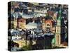Old Town and the Virgin Marys Assumption Church Bell Tower, from Castle Hill, Lviv, Western Ukraine-Christian Kober-Stretched Canvas