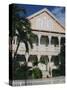 Old Town Architecture, Key West, Florida, USA-Fraser Hall-Stretched Canvas