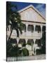 Old Town Architecture, Key West, Florida, USA-Fraser Hall-Stretched Canvas