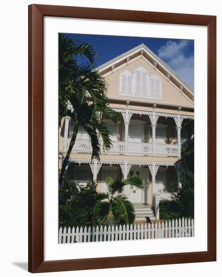 Old Town Architecture, Key West, Florida, USA-Fraser Hall-Framed Photographic Print