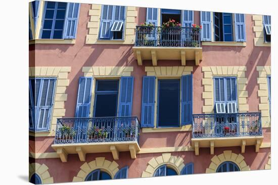 Old Town Architecture, Nice, Alpes Maritimes, Provence, Cote D'Azur, French Riviera, France, Europe-Amanda Hall-Stretched Canvas