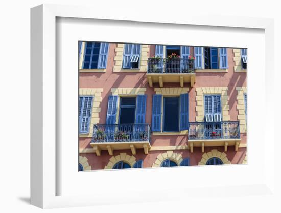 Old Town Architecture, Nice, Alpes Maritimes, Provence, Cote D'Azur, French Riviera, France, Europe-Amanda Hall-Framed Premium Photographic Print